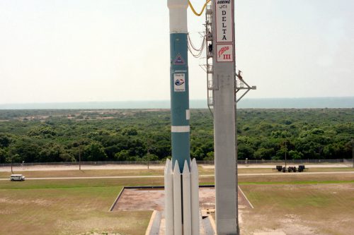Delta II rocket ready for launch