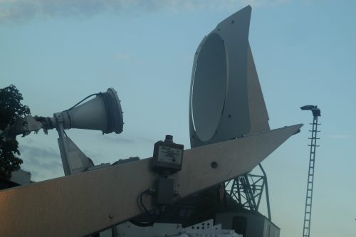 Vertex Antenna 3.8m Ku-band feed detail