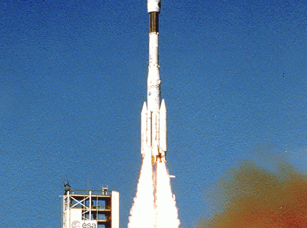 Ariane-44LP launching Telstar-12