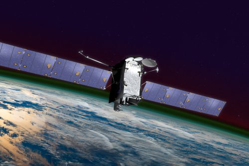 AMC-14 satellite in orbit