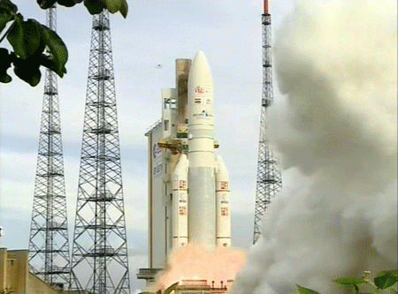 Ariane 5 launching ST-2 satellite