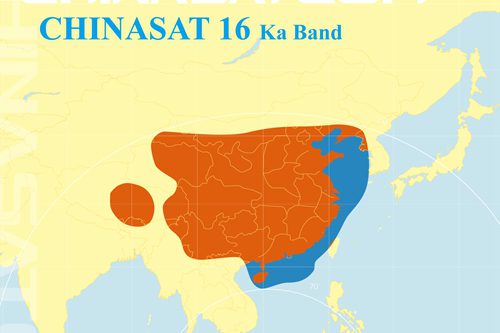 ChinaSat-16 footprint