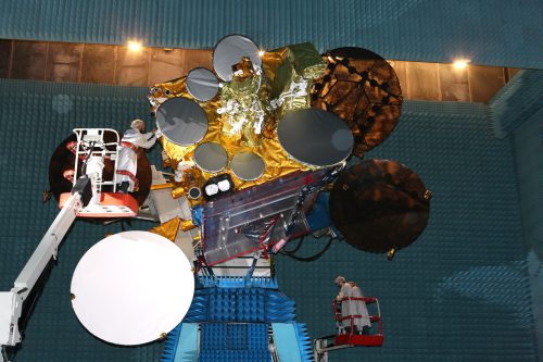 Eutelsat 3B satellite under tests