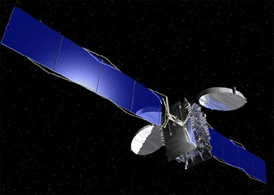 GE-1 (AMC-1) satellite in orbit