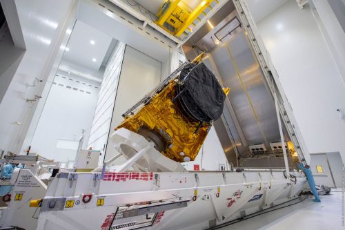 MEASAT-3D packed in trandport container