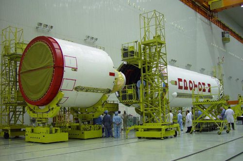 Proton-M rocket prepared for launch
