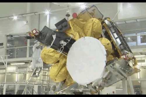 SES Astra 2E satellite under test