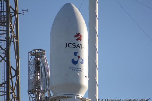 Spacex Falcon 9 launching JCSAT-14