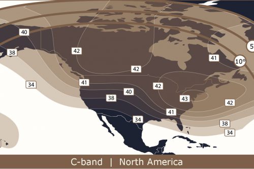 Anik F2 C-band North America beam