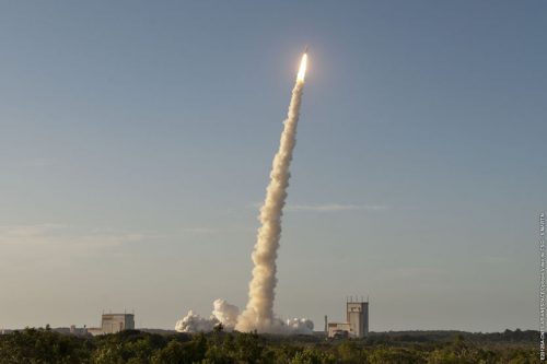 Ariane 5ECA launching Intelsat-20 and HYLAS-2 satellites