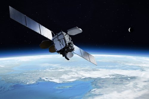 Anik F1 satellite in orbit