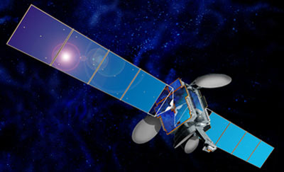Telstar-5 satellite in orbit