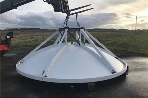 Andrew 4.5m antenna installation in UK