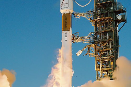 Atlas II launching EchoStar VI Satellite