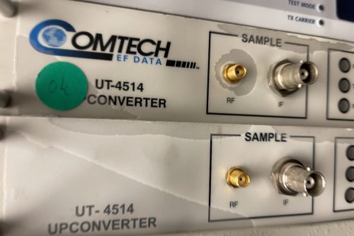 Comtech EFData Upconverter UT4514 lable