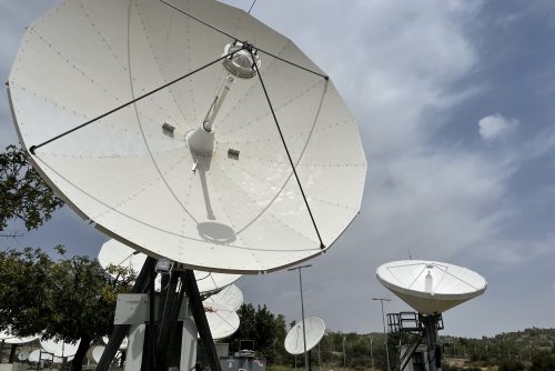 Andrew 5.6m & VertexRSI 6.3m antenna installed on Cyprus