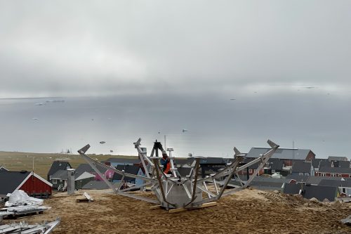 VertexRSI 7.2m antenna installation in Qaanaaq Greenland