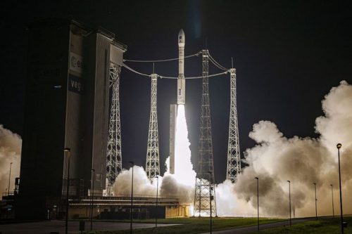 Arianespace Vega launching Eutelsat ELO alpha nanosatellite