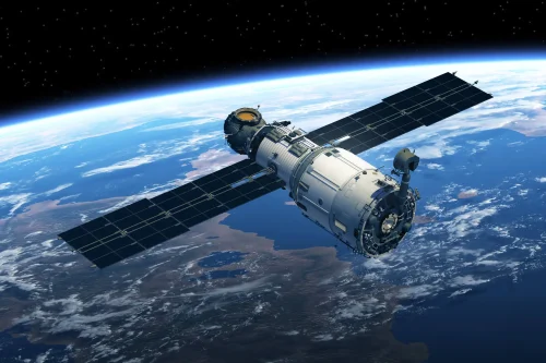 Express-AMU3 satellite in orbit