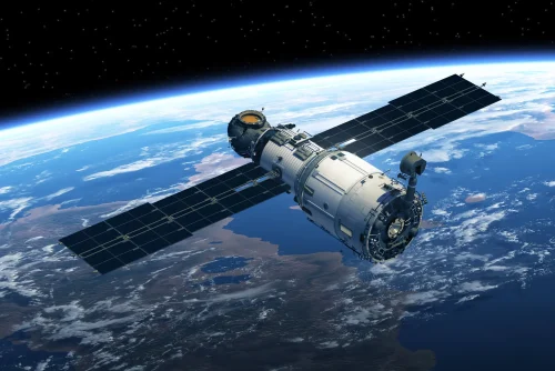 Express-AMU3 satellite in orbit