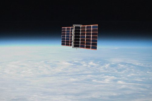 Spire Global CubeSat satellite in orbit