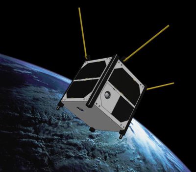 Spire Global CubeSat satellite in orbit2