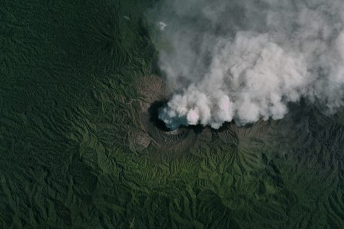Earth Imaging; Dukono Vulcano in Indonesia