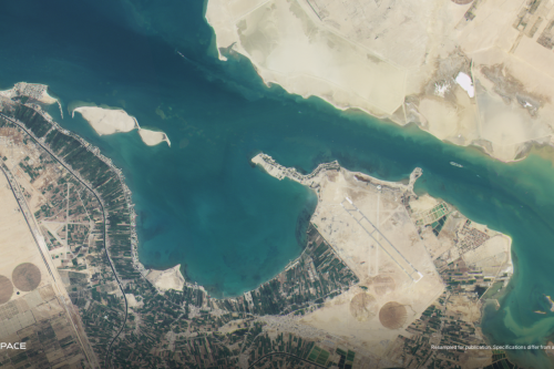 GRUS-1B image of the Suez Canal in Egypt
