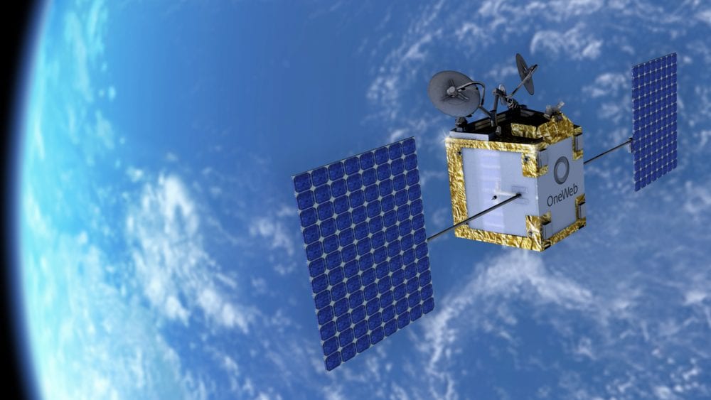 OneWeb satellite in orbit