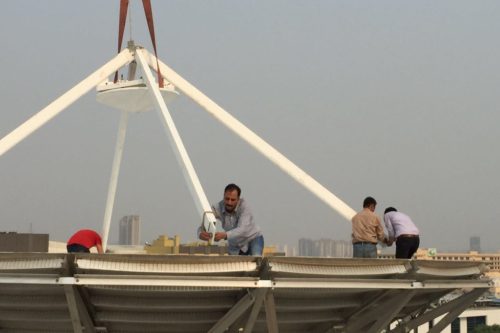 Skybrokers delivered a refurbished Satellite Antenna to DISH TV India