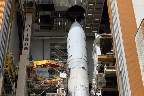 GSAT-24 readied on Ariane V