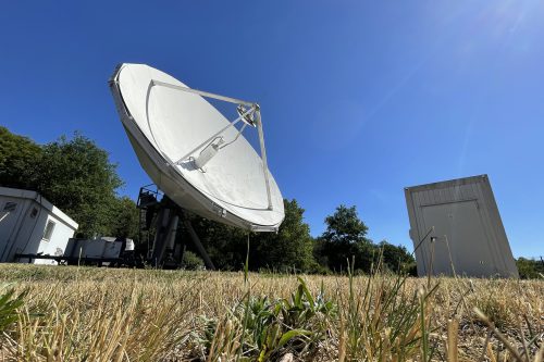 VertexRSI 9m Earth Station Antenna de-installation