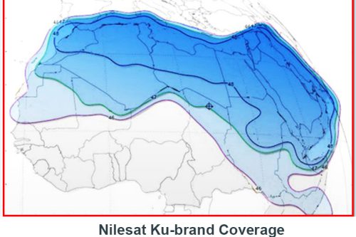 NileSat-#01 Ku-band coverage