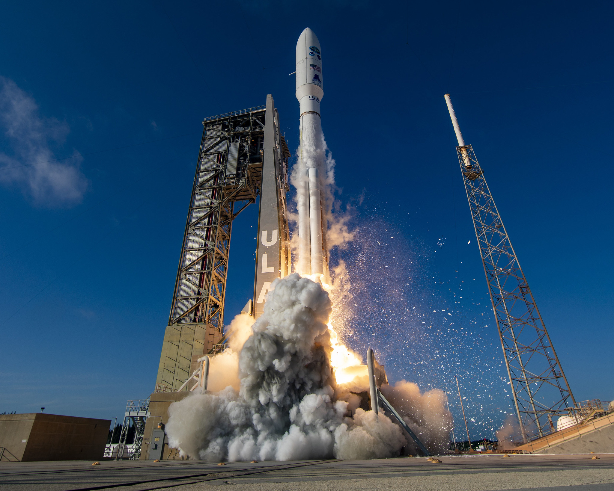 ULA's atlas v rocket launching GOES-T weather satellite for NOAA