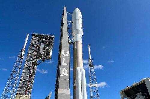 Atlas V rocket on launch pad SLC41