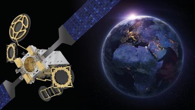 EUTELSAT 10B satellite in orbit