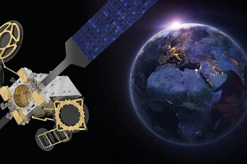 EUTELSAT 10B satellite in orbit
