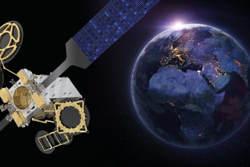 EUTELSAT 10B satellite in orbit