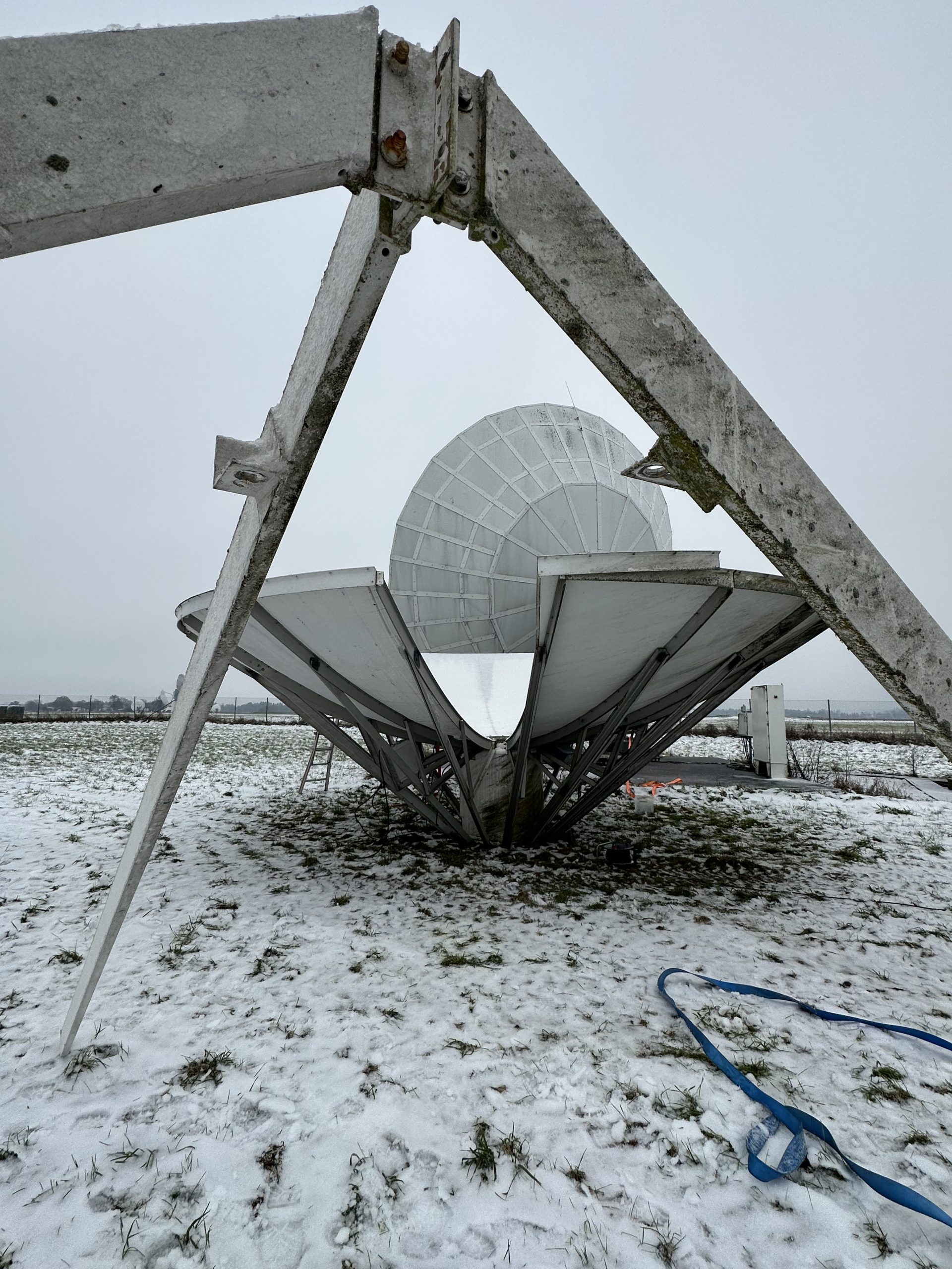 Viasat 7.3m antenna relocation