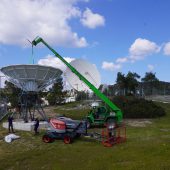 Andrew 7.6m antenna installation at Hellas-Sat Cyprus
