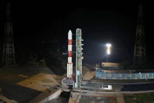 ISRO PSLV rocket ready for launch