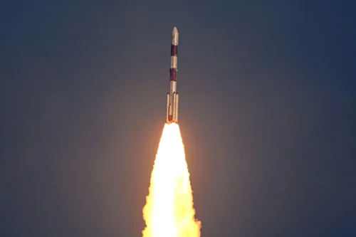 ISRO's PSLV launch with NavIC rocket.jpg