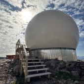 ASC signal 4.9m Antenna in Ittoqqortoormiitt East Greenland