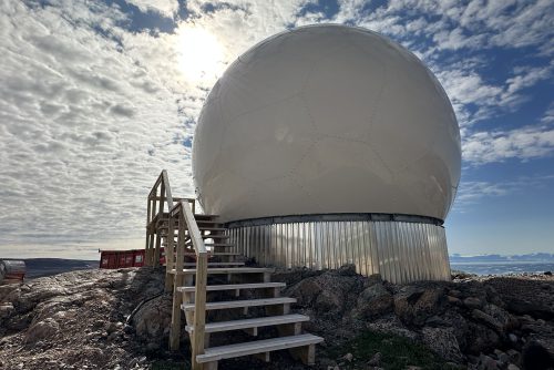 ASC signal 4.9m Antenna in Ittoqqortoormiitt East Greenland