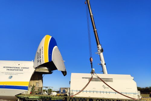 Intelat Galaxy-37 transported to launch facility
