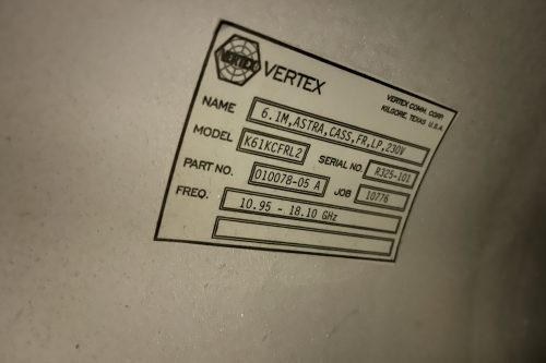 VertexRSI 6.1m antenna feed
