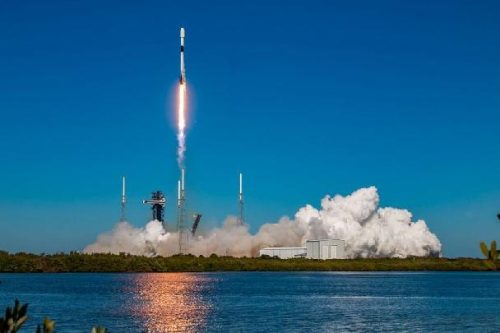 SpaceX Falcon 9 launching Merah Putih 2