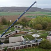 Skybrokers de-installed an ASC Signal 4.9m Earth Station Antenna
