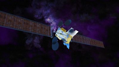 Astra 1P satellite in orbit