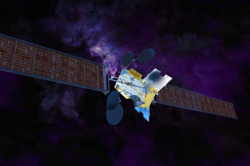Astra 1P satellite in orbit